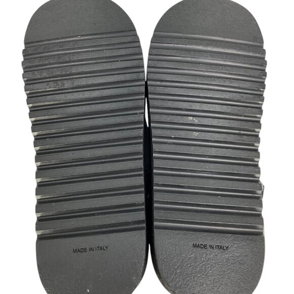 CHANEL Lambskin Patent Logo Platform Sandals Size 42 - Picture 6 of 6